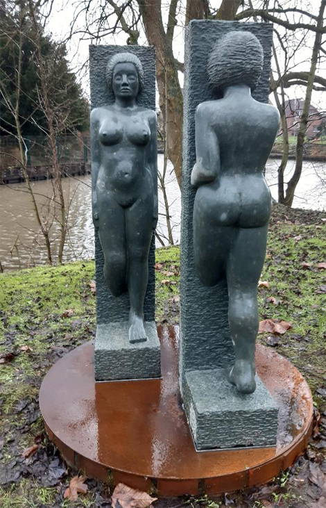 Skulptur Durchgang
des Steinbildhauers Helmut Jrgens